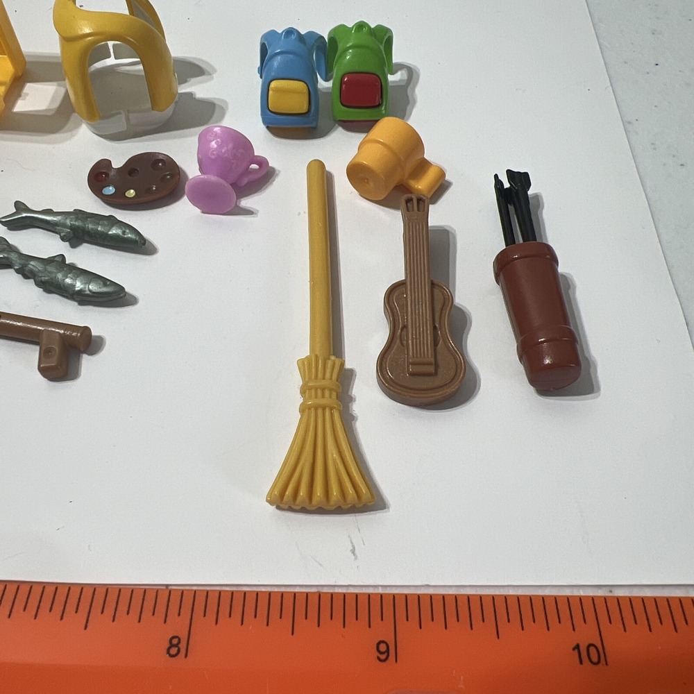 Playmobil Assorted LOT‎ Fast Food Tray Buckets Paddle Backpacks Fish Life Jacket - Picture 6 of 11
